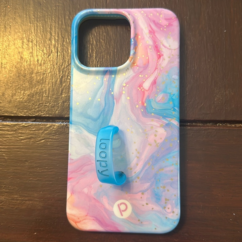 Cotton candy loopy phone case